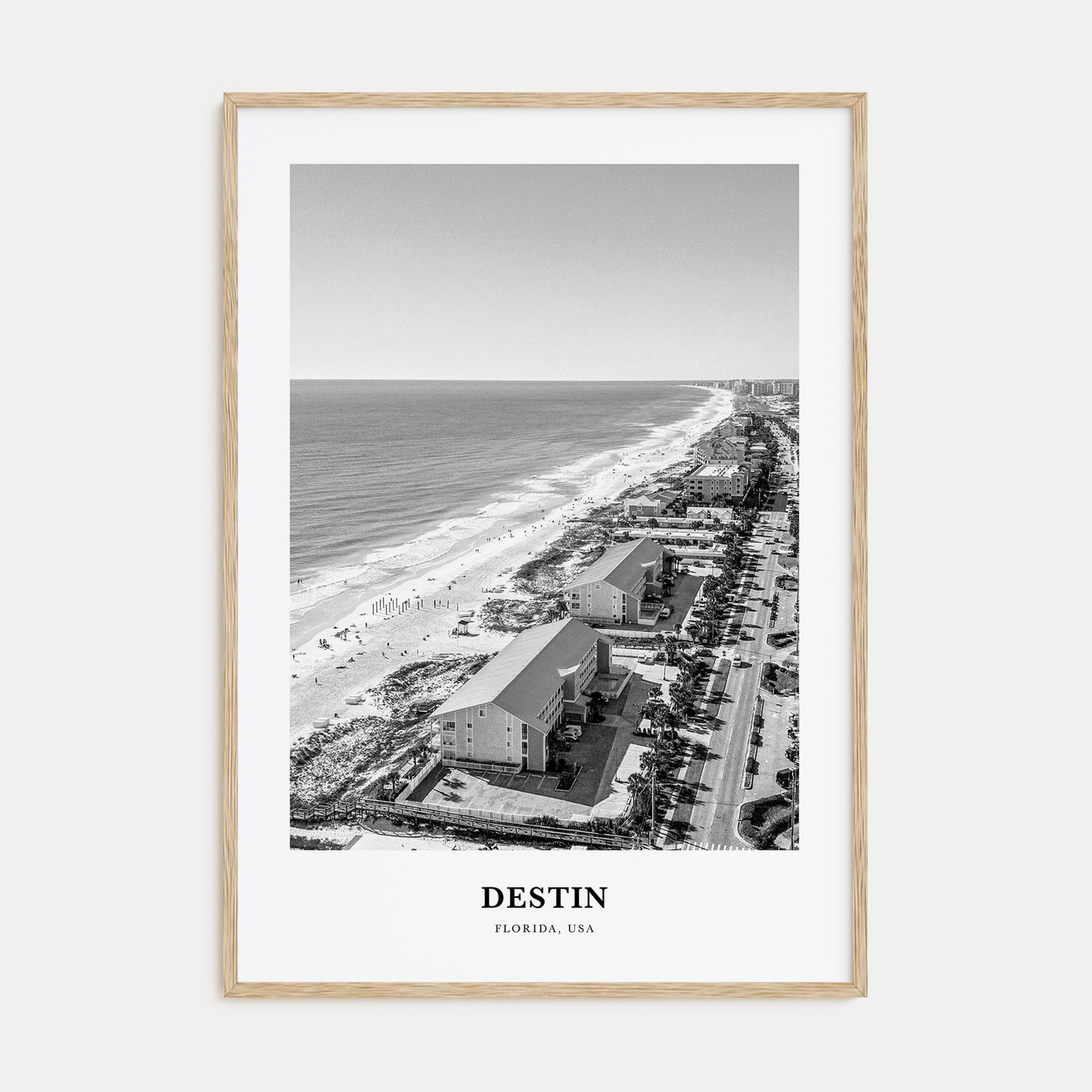 Destin Portrait B&W No 2 Poster