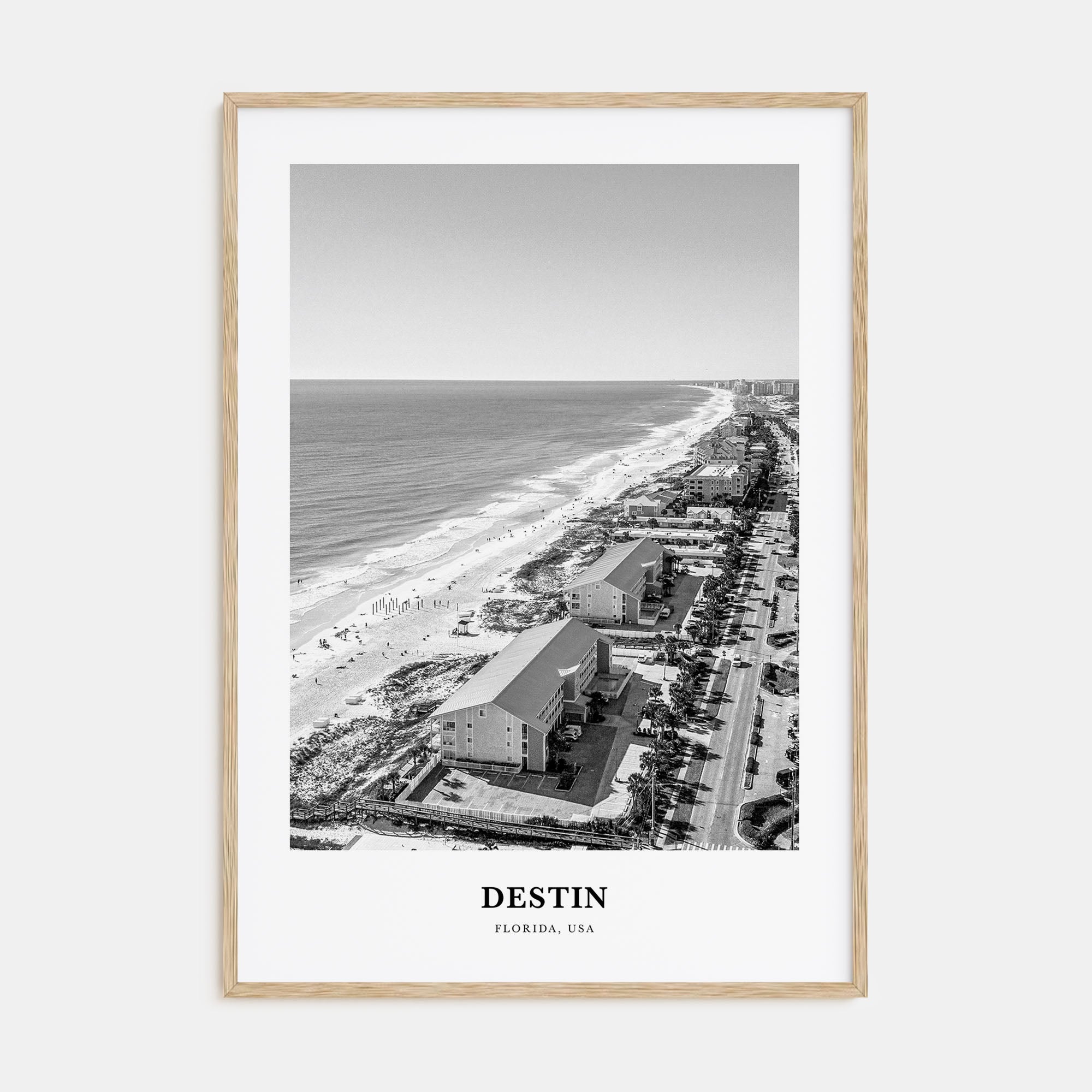 Destin Portrait B&W No 2 Poster