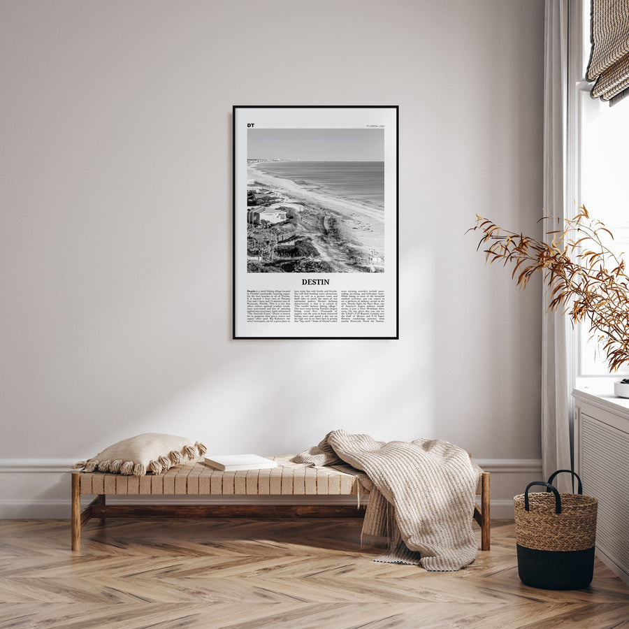 Destin Travel B&W No 1 Poster