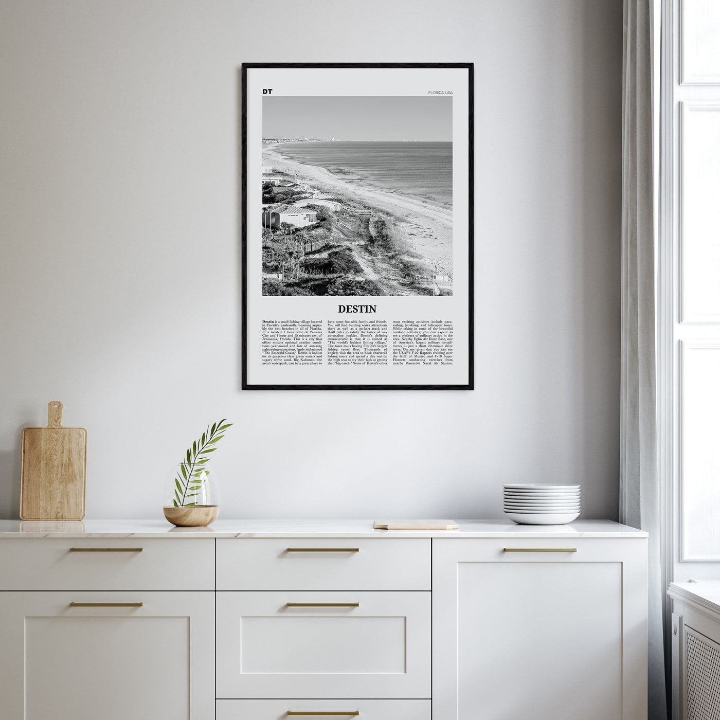 Destin Travel B&W No 1 Poster