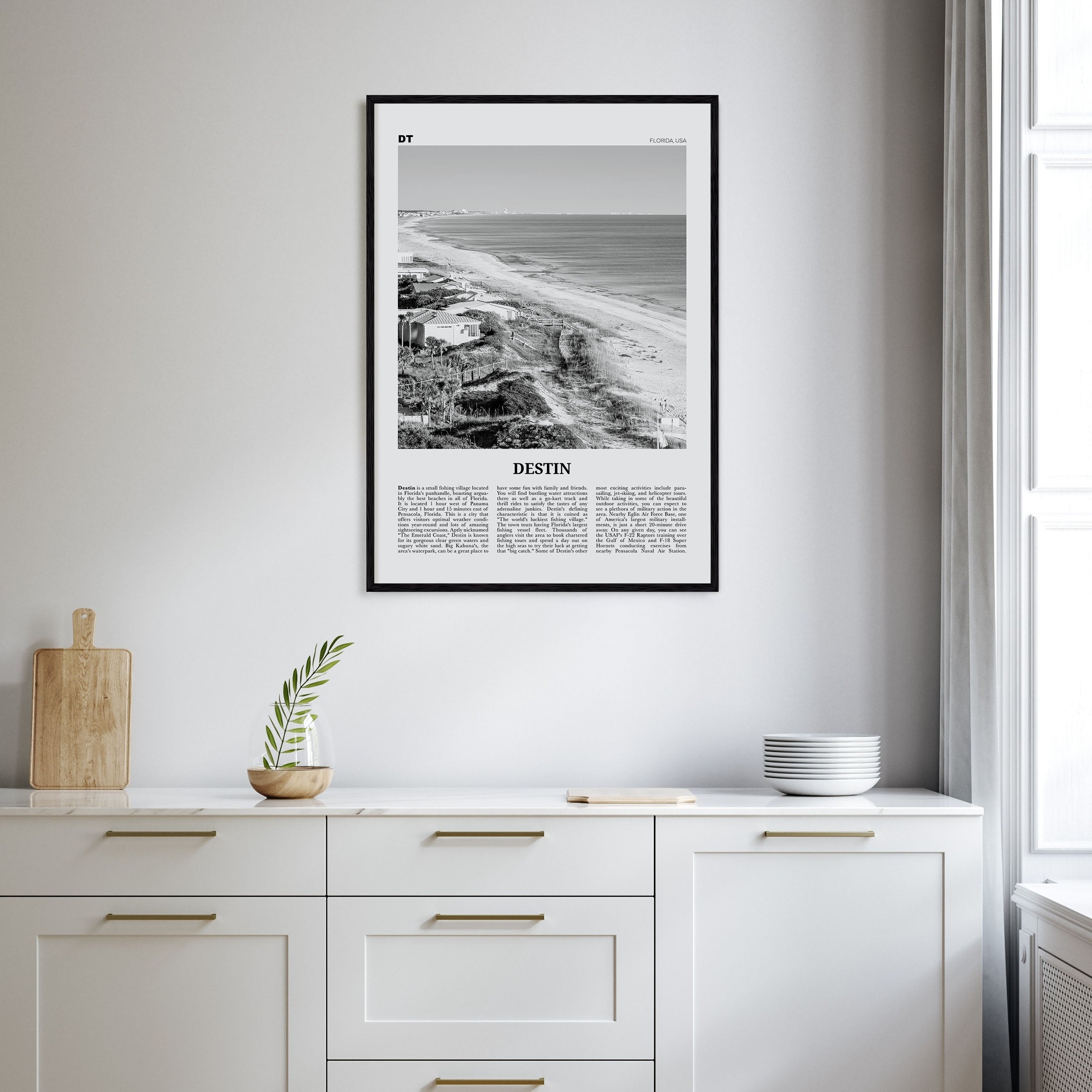 Destin Travel B&W No 1 Poster