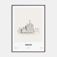 Detroit Drawn Poster