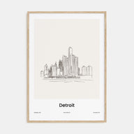 Detroit Drawn Poster