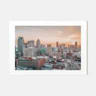 Detroit Landscape Color Poster
