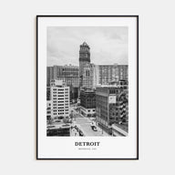 Detroit Portrait B&W No 1 Poster