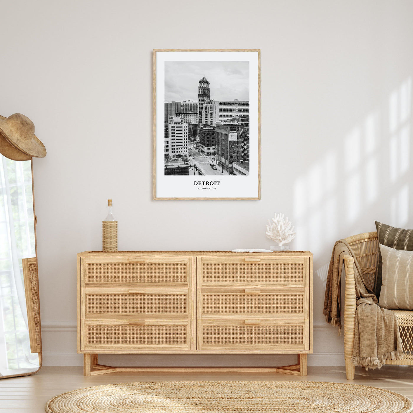 Detroit Portrait B&W No 1 Poster