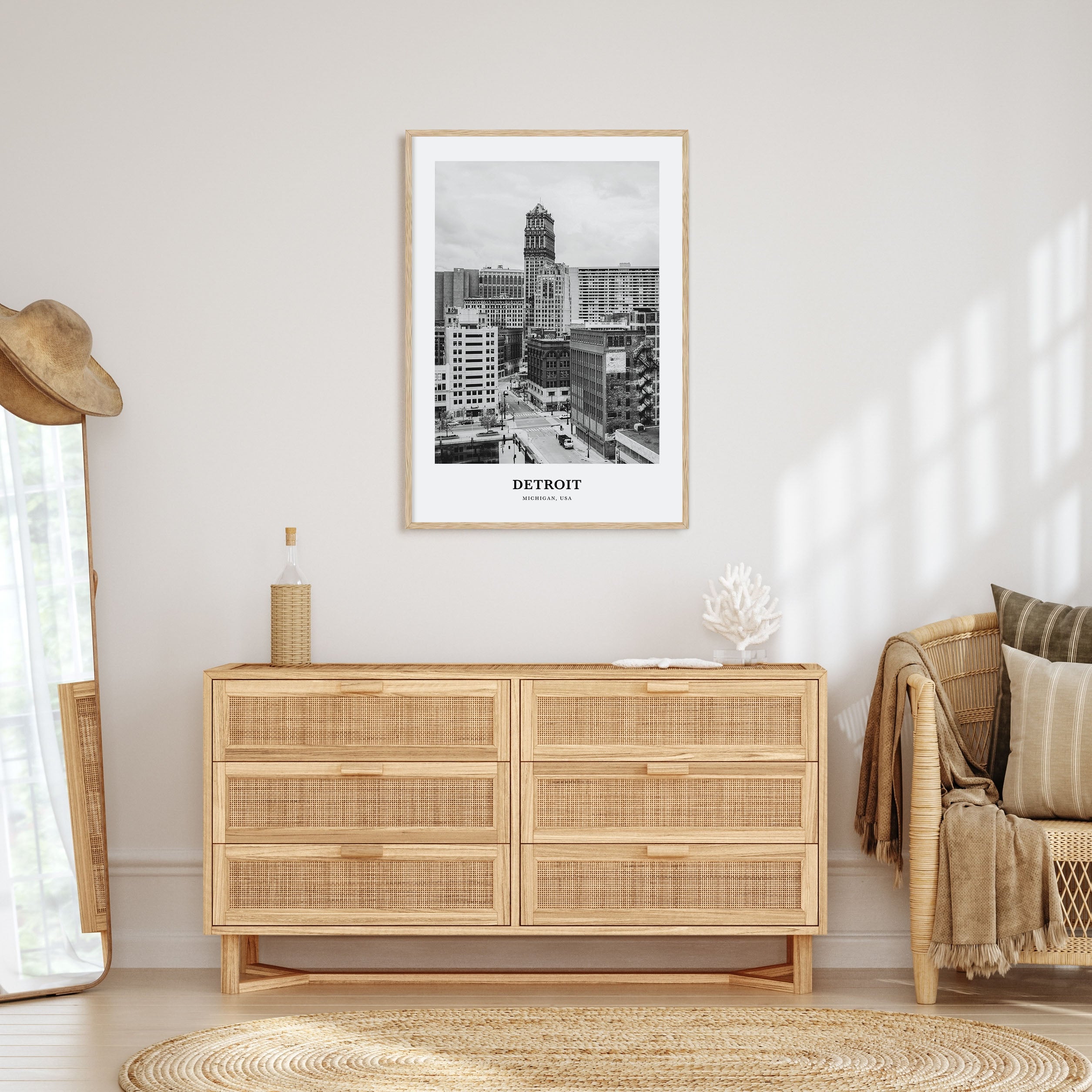 Detroit Portrait B&W No 1 Poster