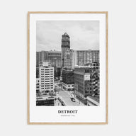 Detroit Portrait B&W No 1 Poster