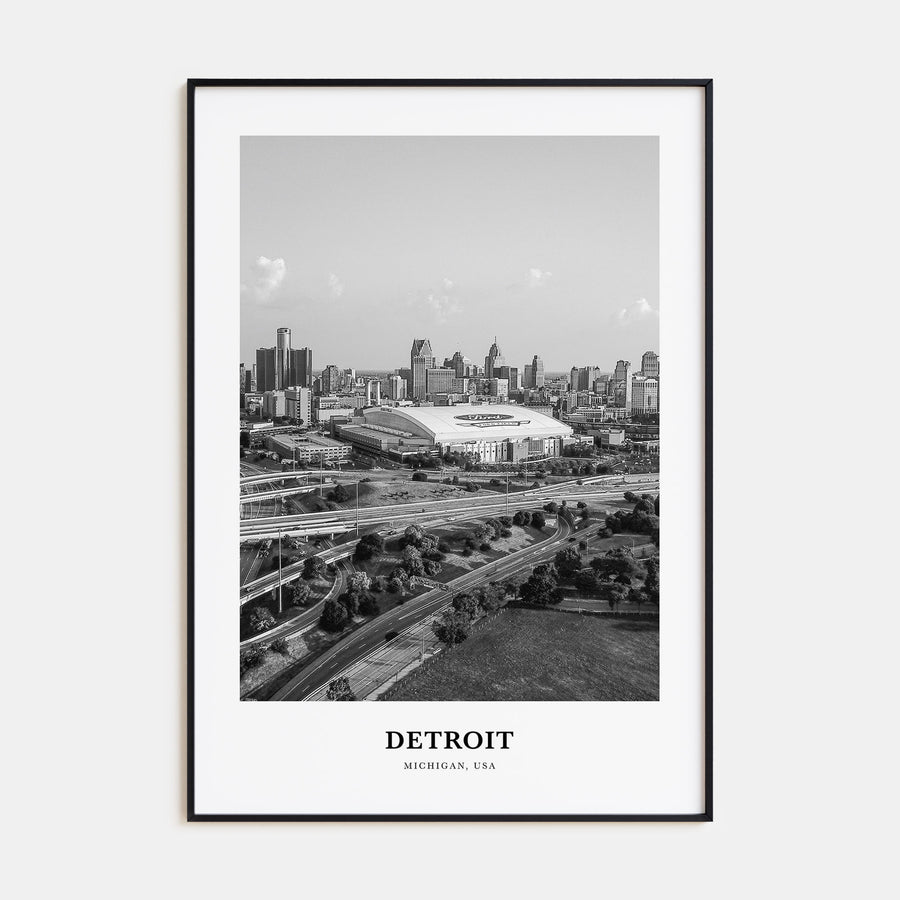 Detroit Portrait B&W No 2 Poster