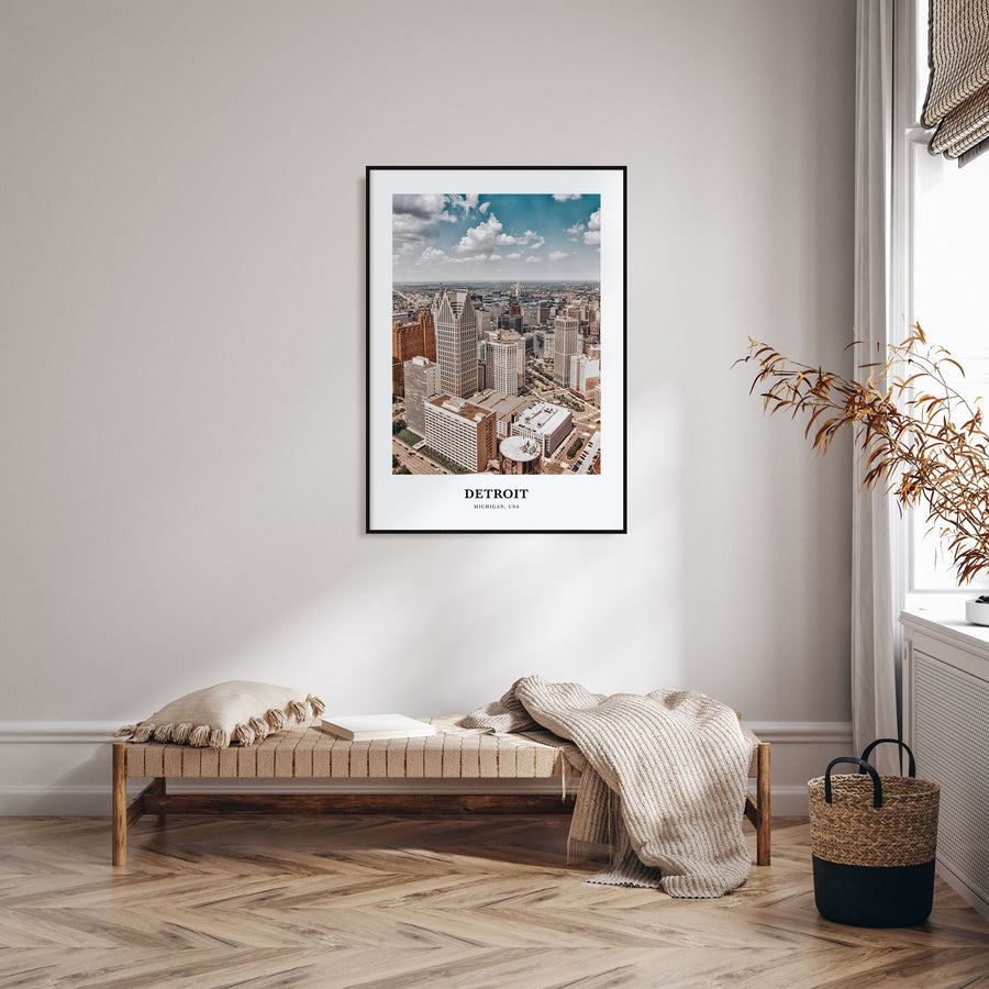 Detroit Portrait Color Poster
