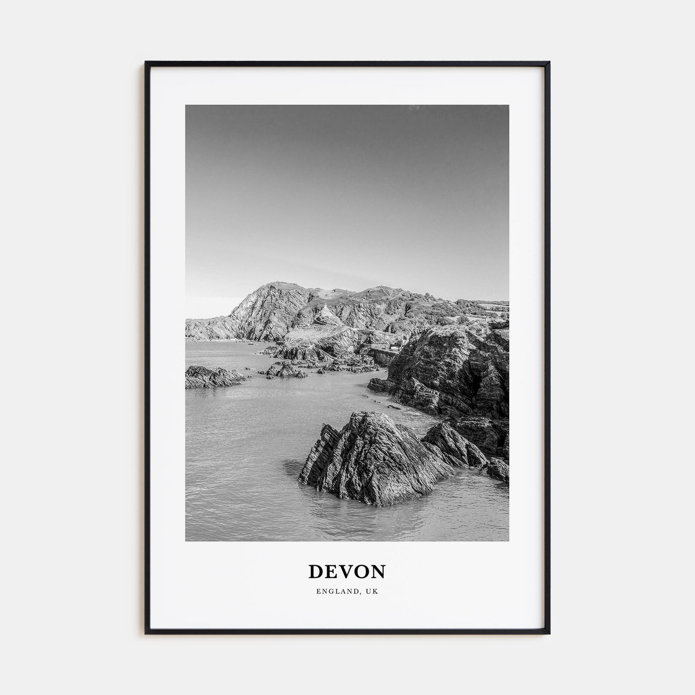 Devon Portrait B&W Poster