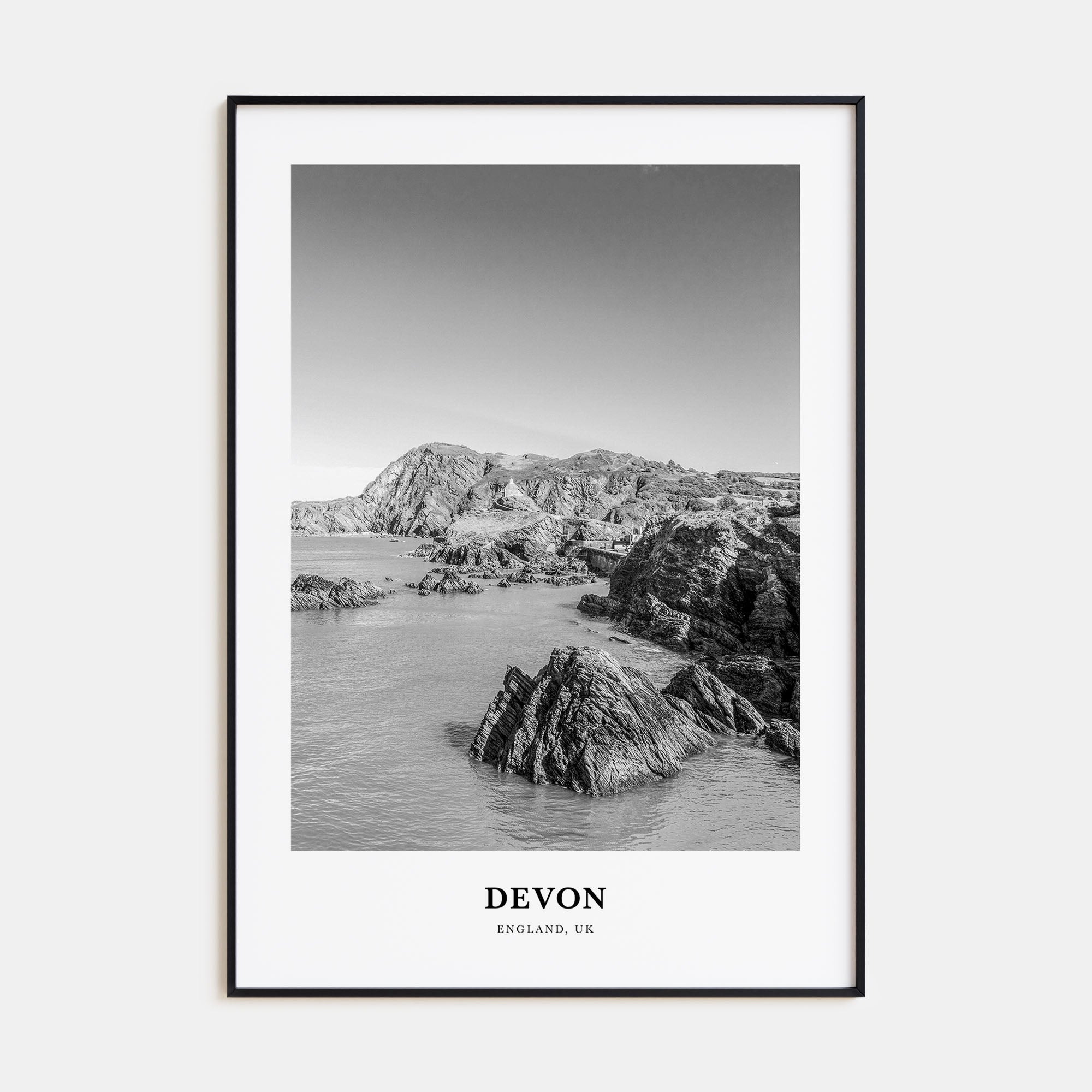 Devon Portrait B&W Poster