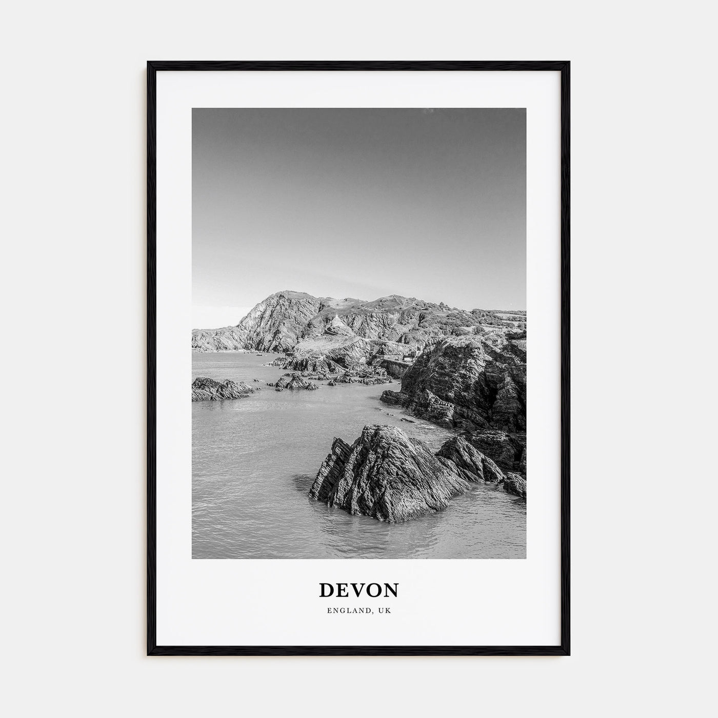 Devon Portrait B&W Poster
