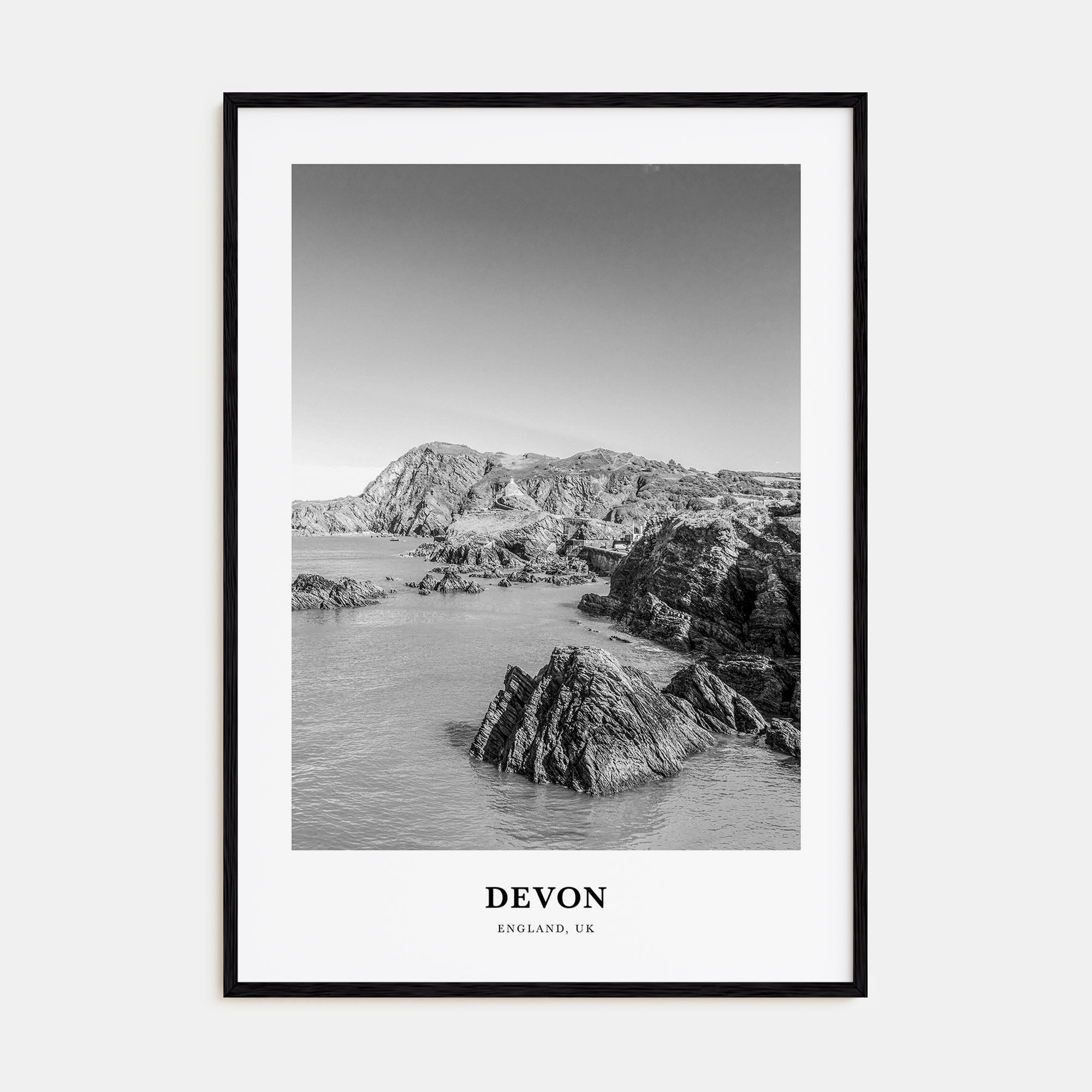 Devon Portrait B&W Poster