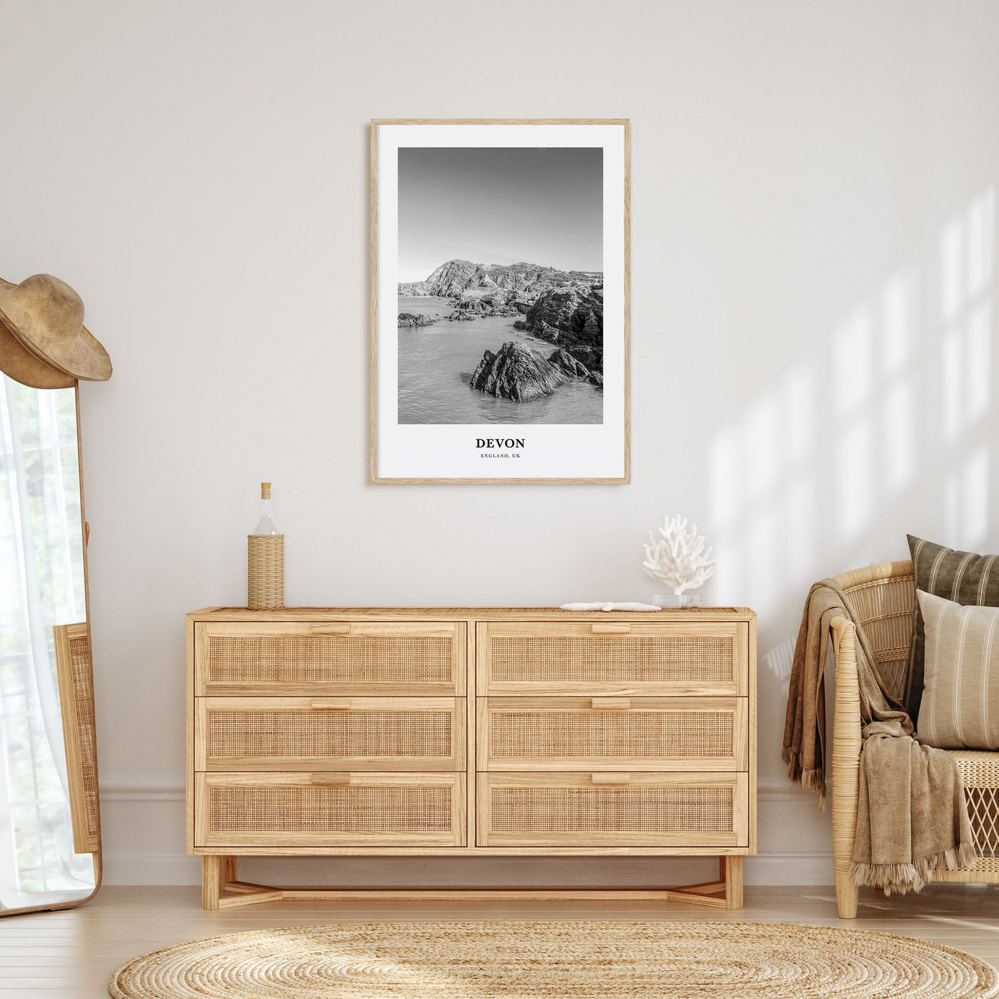 Devon Portrait B&W Poster