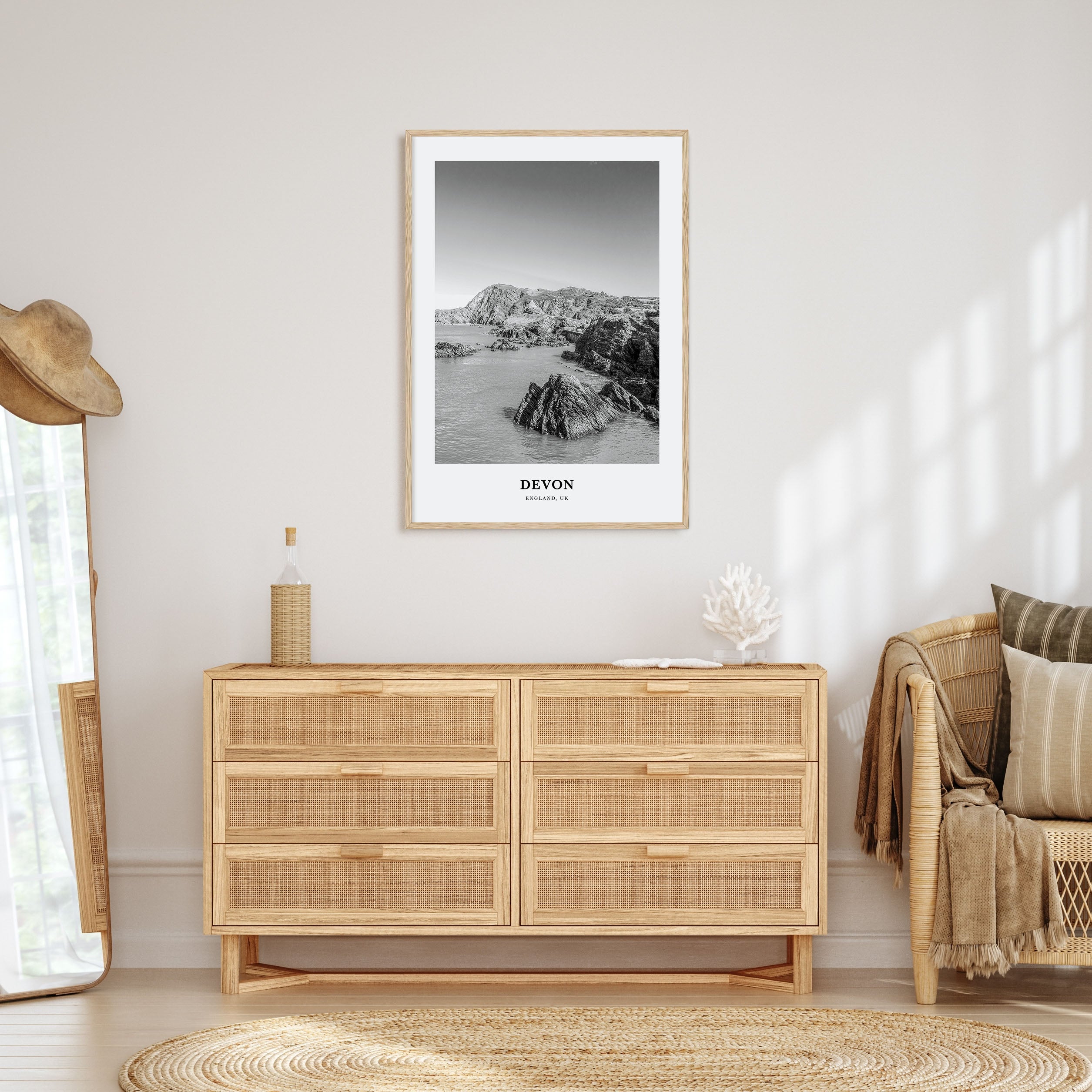 Devon Portrait B&W Poster