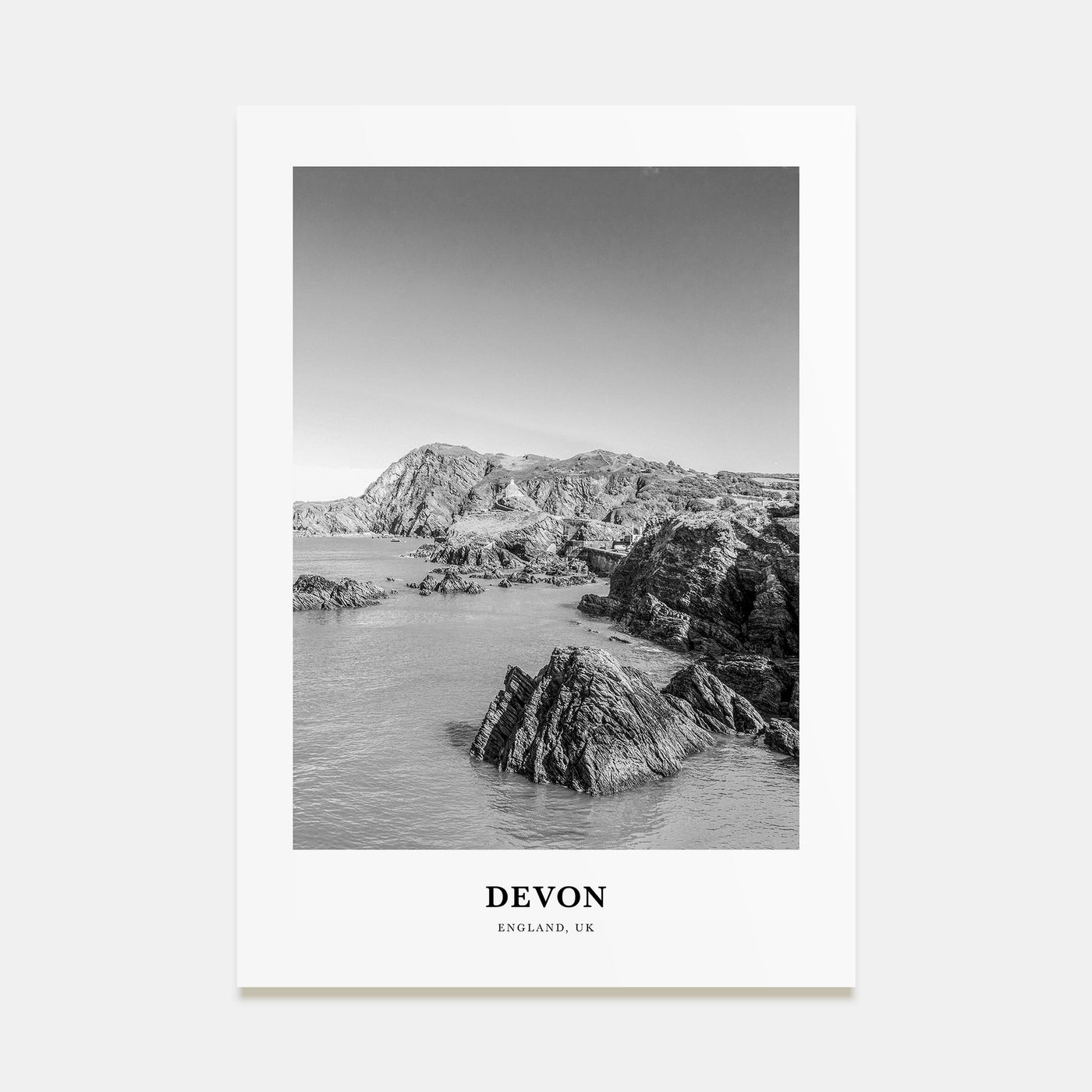 Devon Portrait B&W Poster