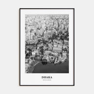 Dhaka Portrait B&W Poster