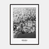 Dhaka Portrait B&W Poster