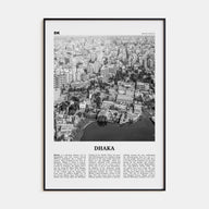 Dhaka Travel B&W Poster