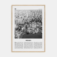 Dhaka Travel B&W Poster