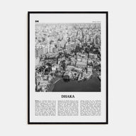 Dhaka Travel B&W Poster
