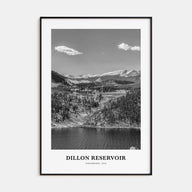 Dillon Reservoir Portrait B&W Poster