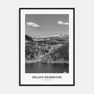Dillon Reservoir Portrait B&W Poster