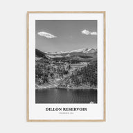 Dillon Reservoir Portrait B&W Poster