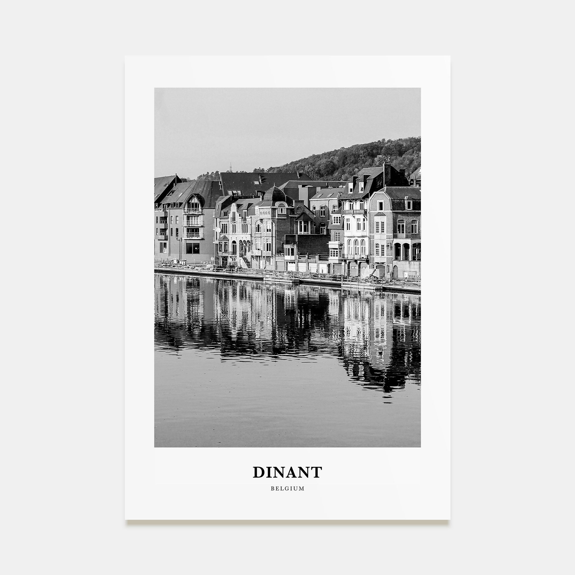 Dinant Portrait B&W Poster