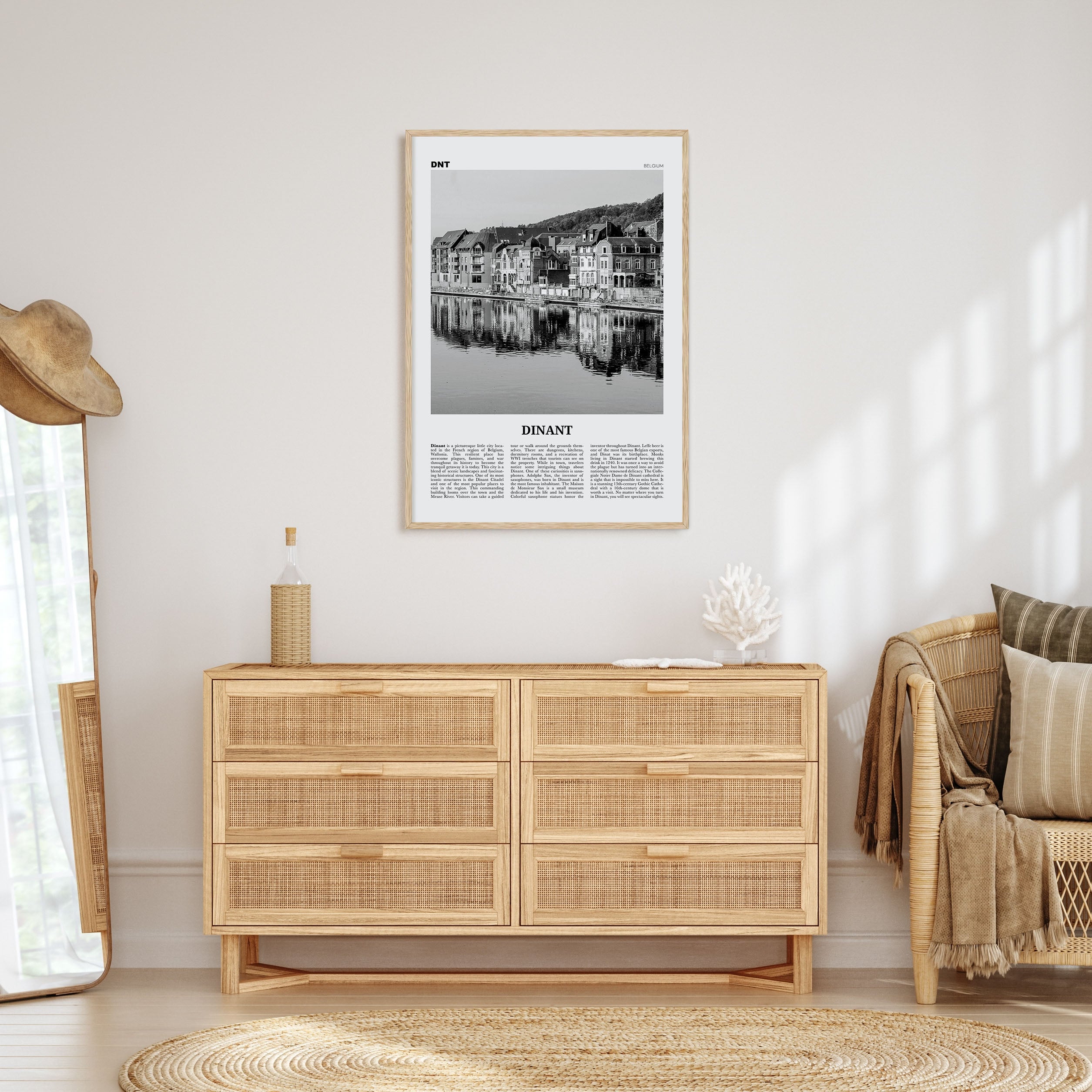 Dinant Travel B&W Poster