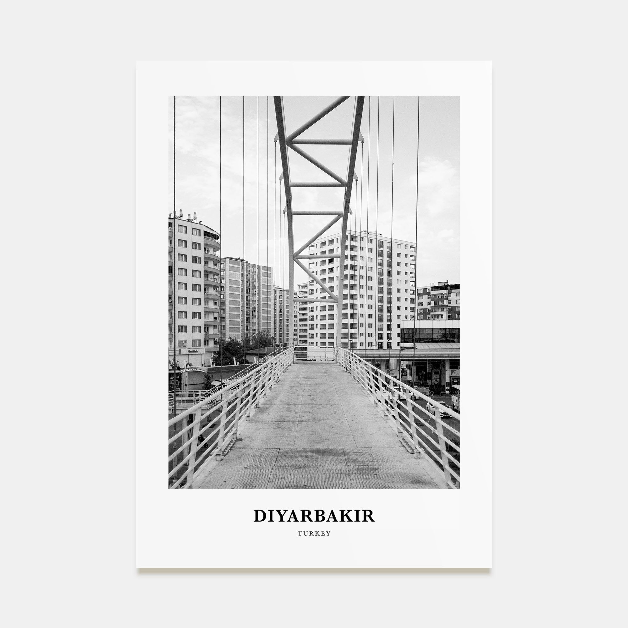 Diyarbakir Portrait B&W Poster