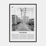 Diyarbakir Travel B&W Poster