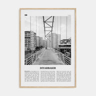 Diyarbakir Travel B&W Poster