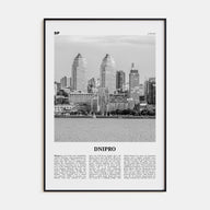 Dnipro Travel B&W Poster