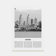 Dnipro Travel B&W Poster