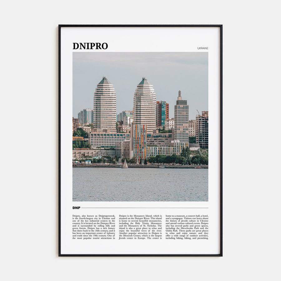 Dnipro Travel Color Poster