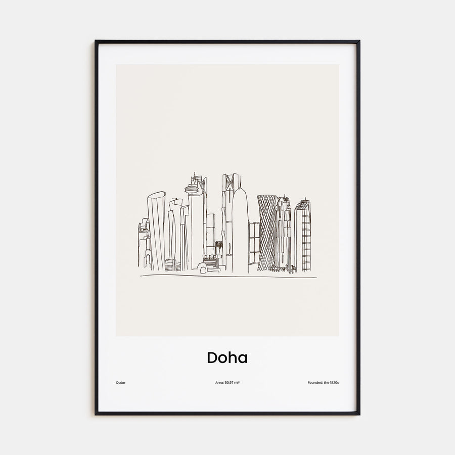 Doha Drawn Poster