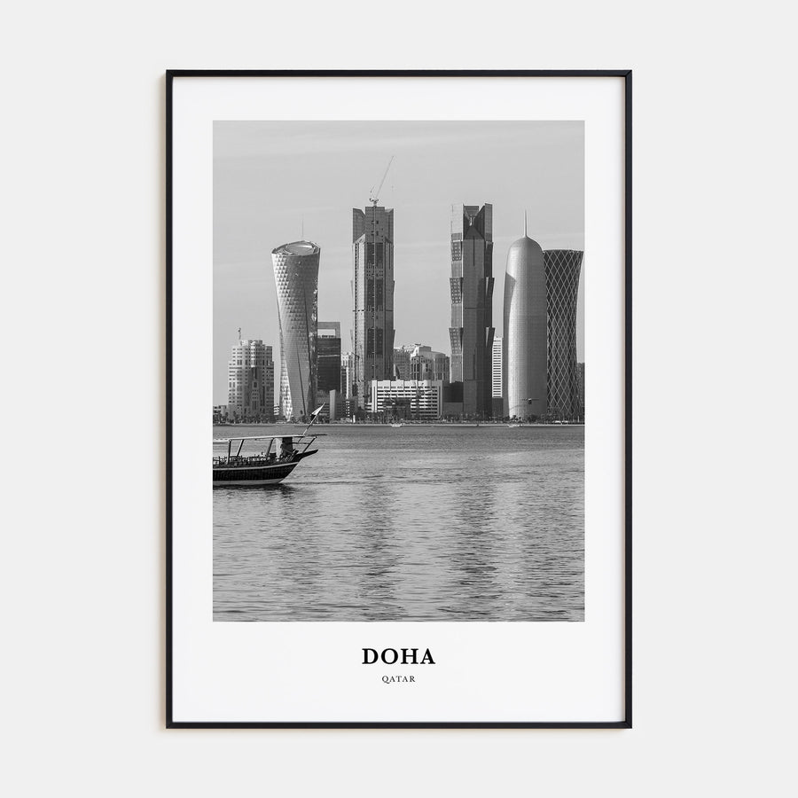 Doha Portrait B&W Poster