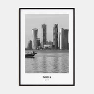 Doha Portrait B&W Poster