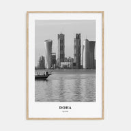 Doha Portrait B&W Poster