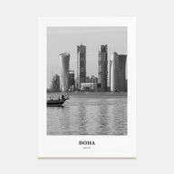 Doha Portrait B&W Poster