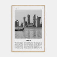 Doha Travel B&W Poster