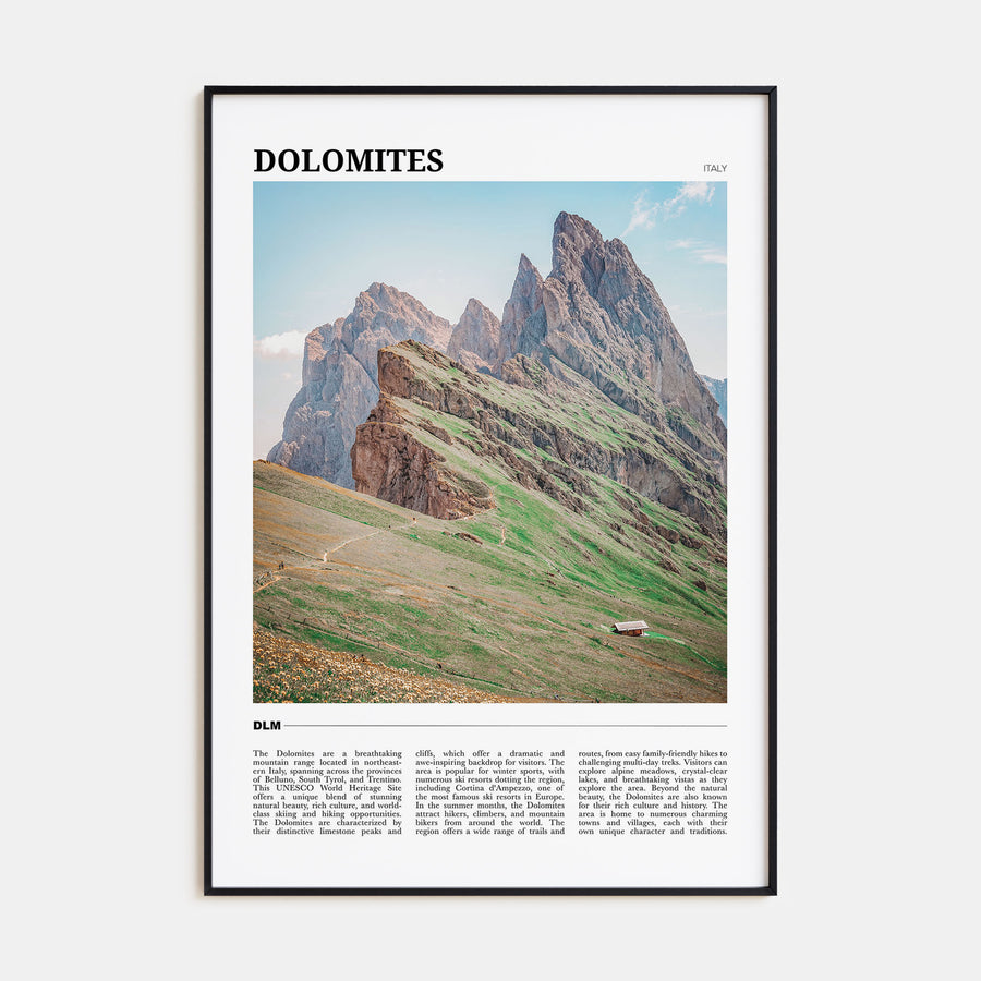 Dolomites Travel Color Poster