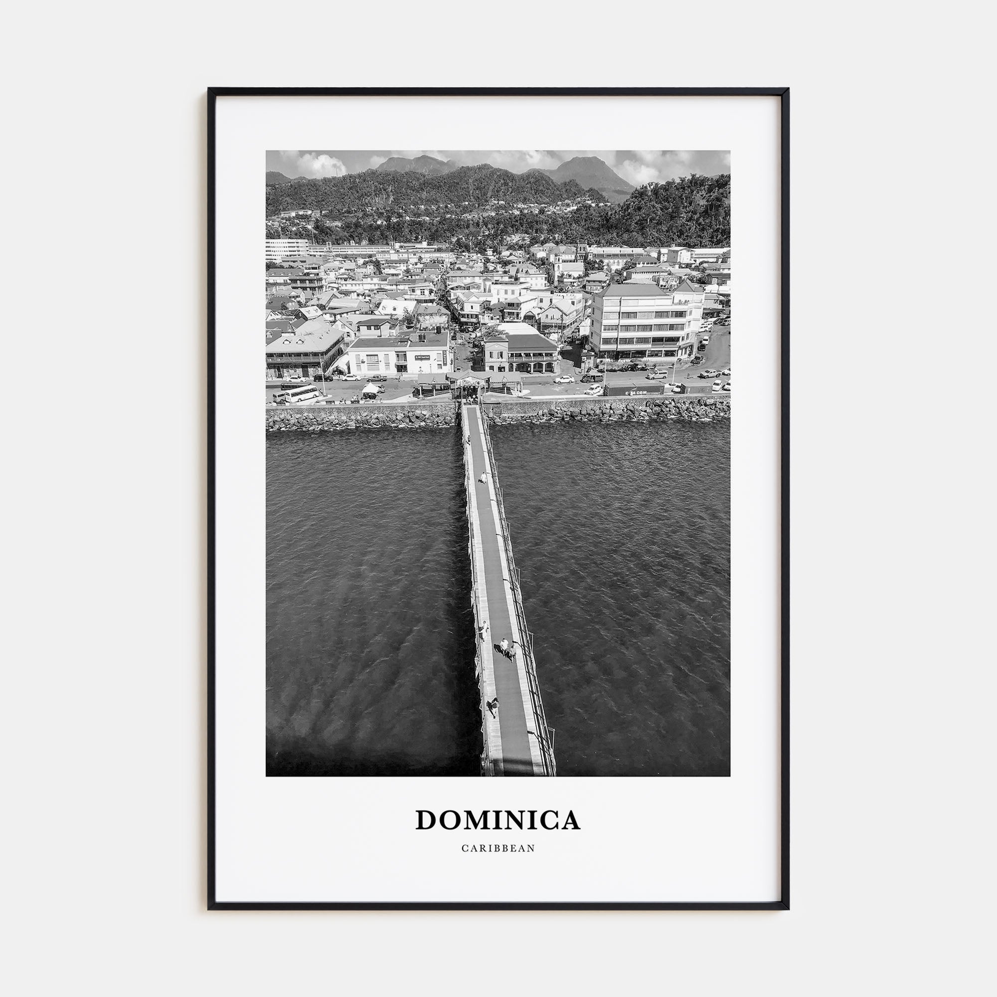 Dominica Portrait B&W Poster