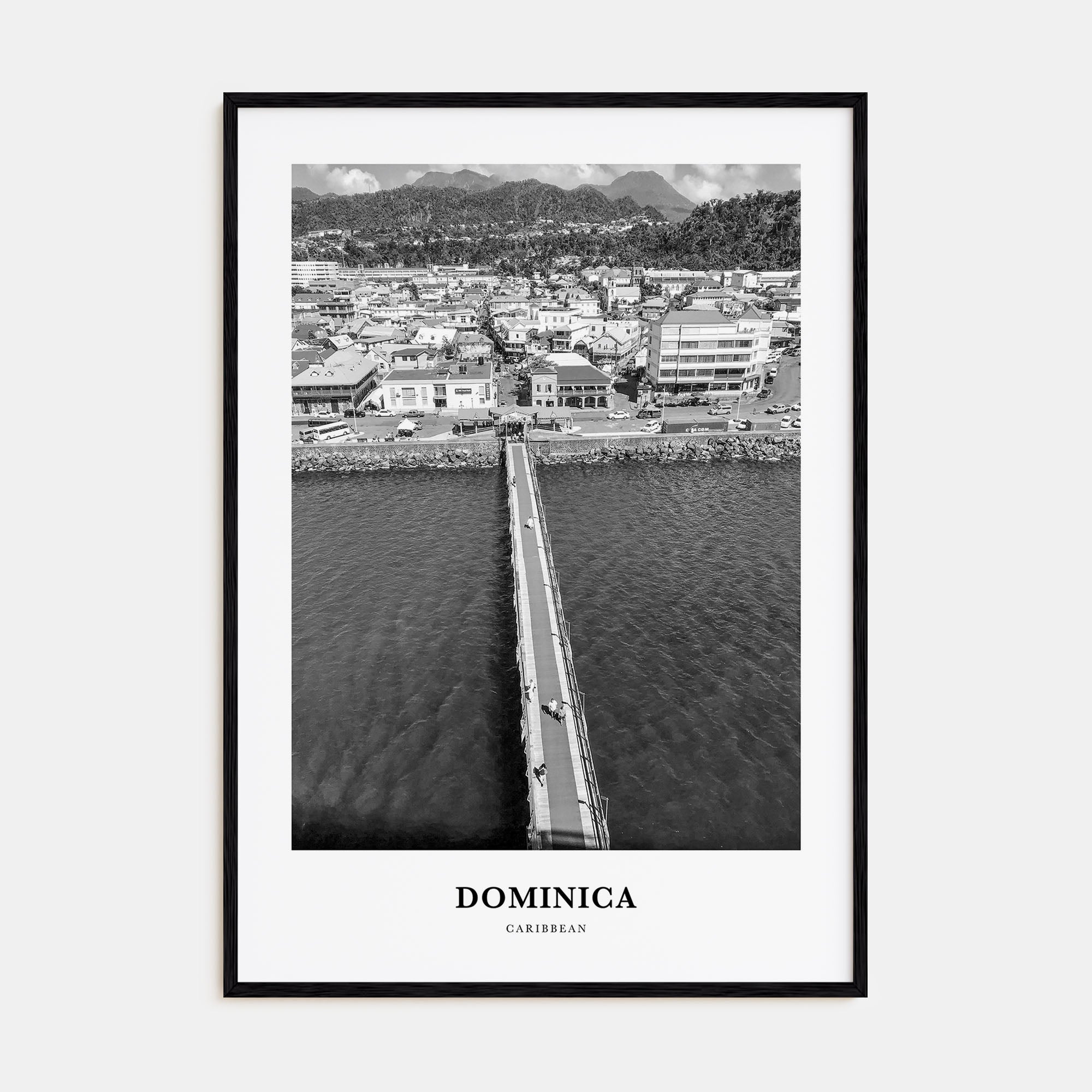 Dominica Portrait B&W Poster