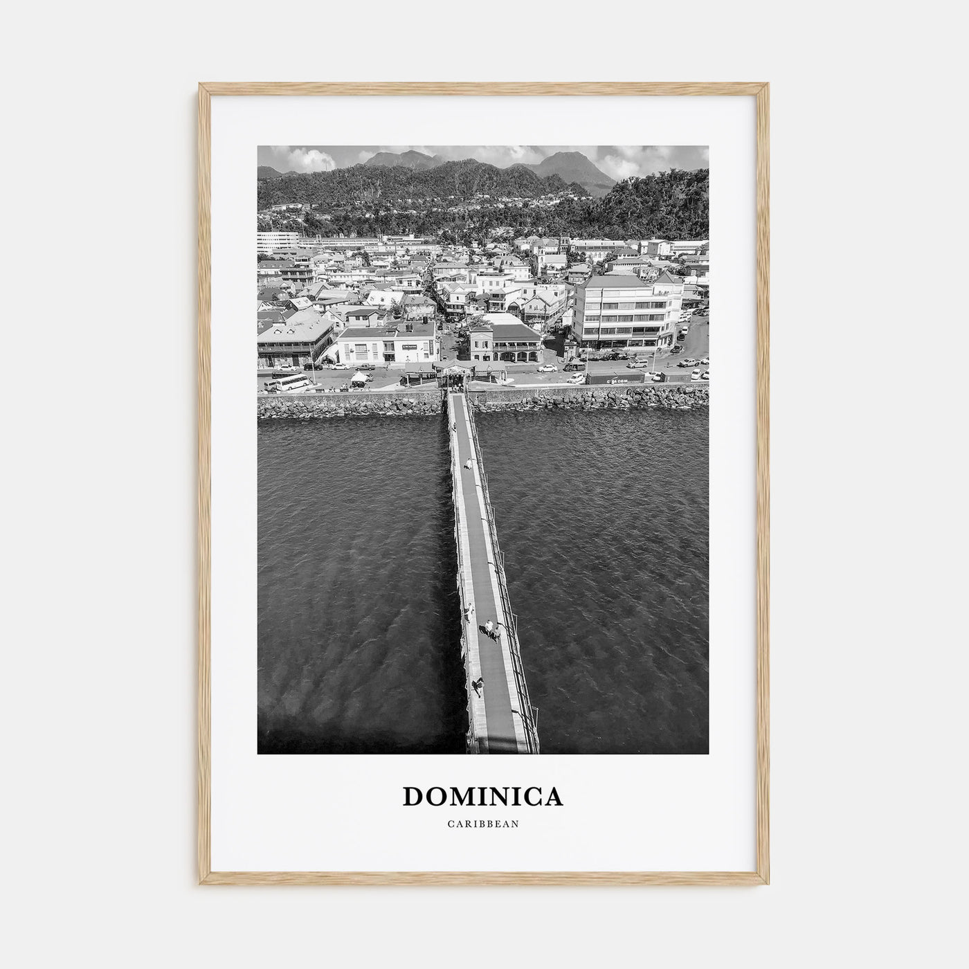 Dominica Portrait B&W Poster