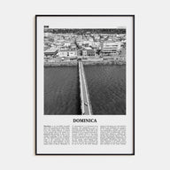 Dominica Travel B&W Poster