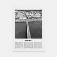 Dominica Travel B&W Poster