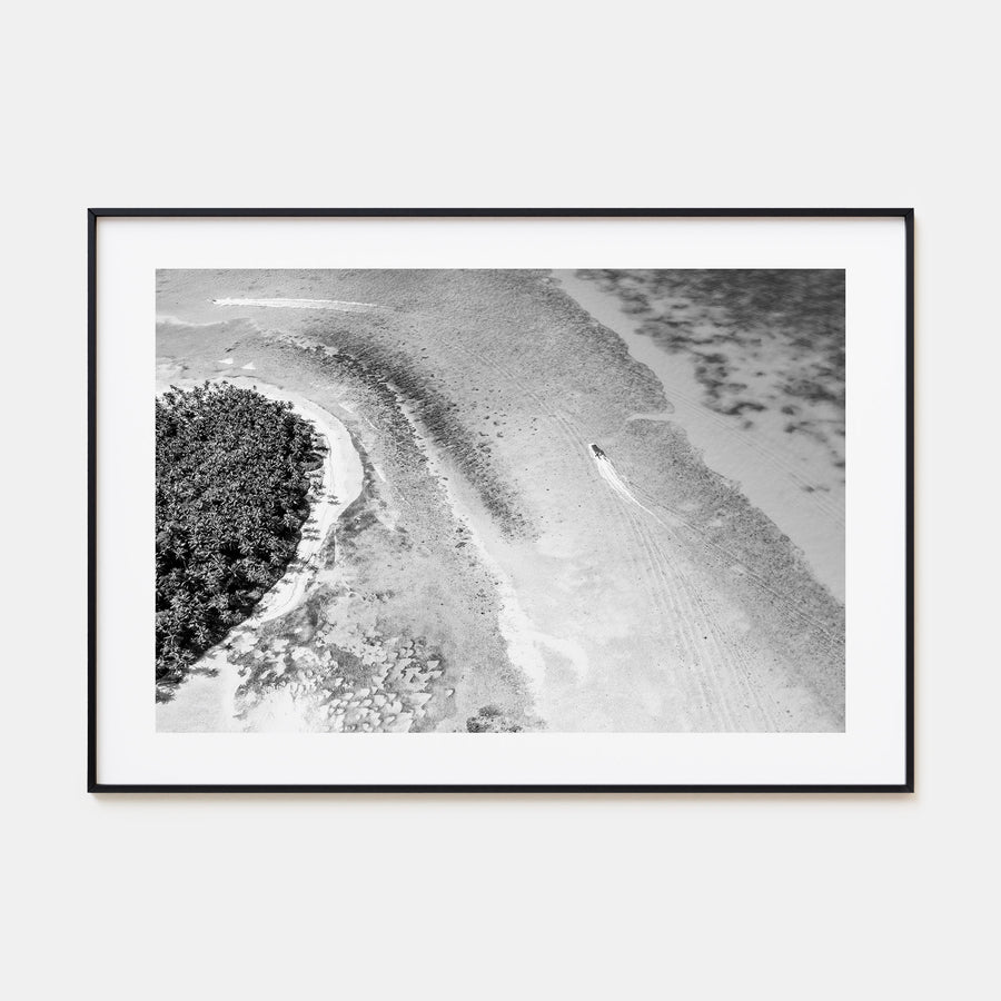 Dominican Republic Landscape B&W Poster